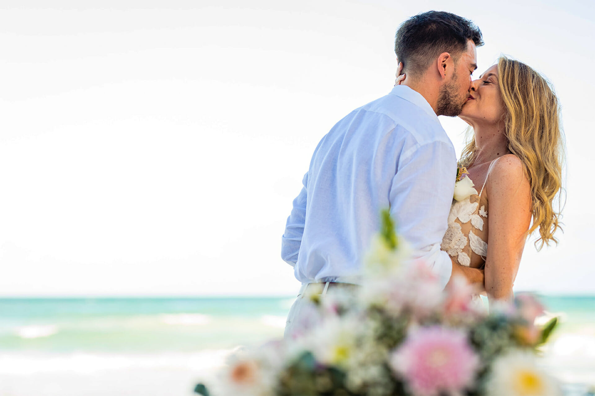 Beach wedding at The Beach Tulum Hotel