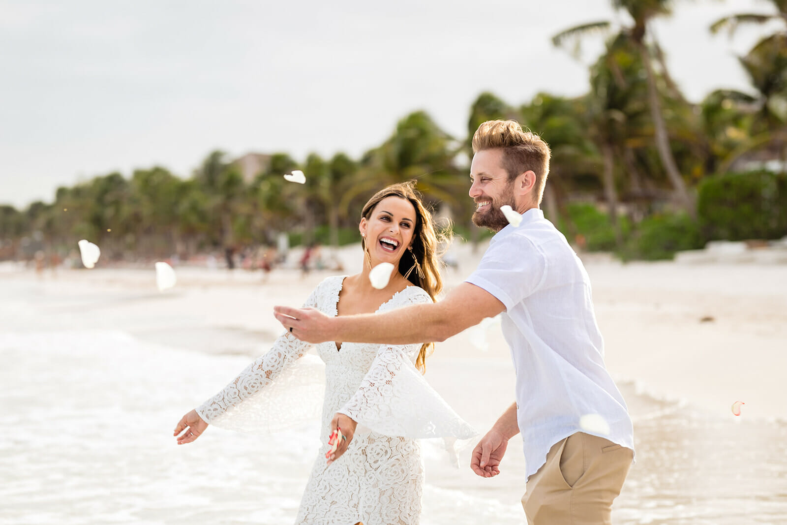 Beach wedding at The Beach Tulum Hotel