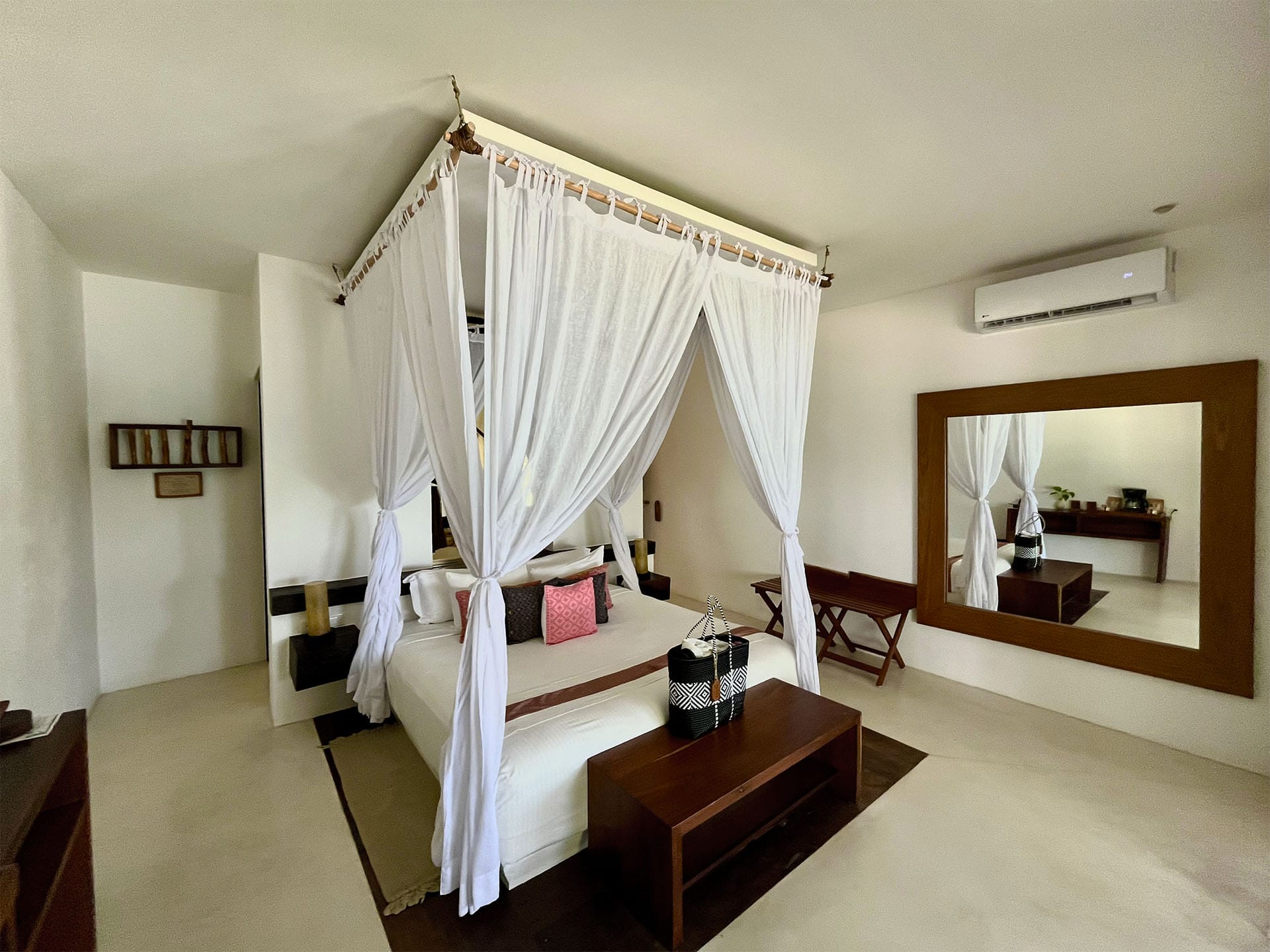 Rooftop room bed at The Beach Tulum Hotel